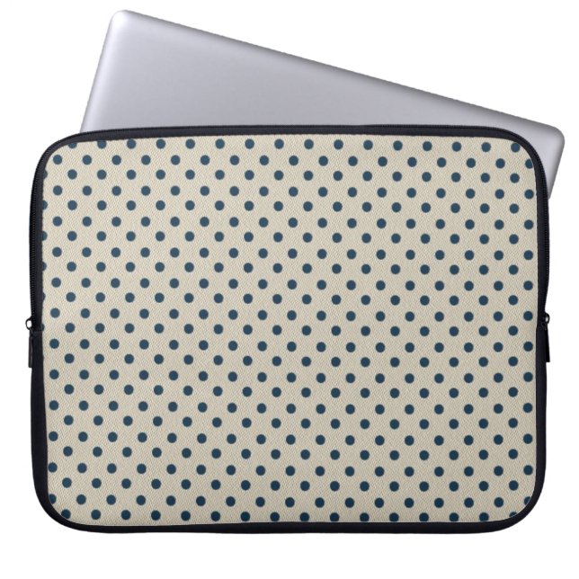 Polka Dots Laptop Sleeve (Voorkant)