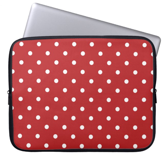 Polka Dots Laptop Sleeve (Voorkant)