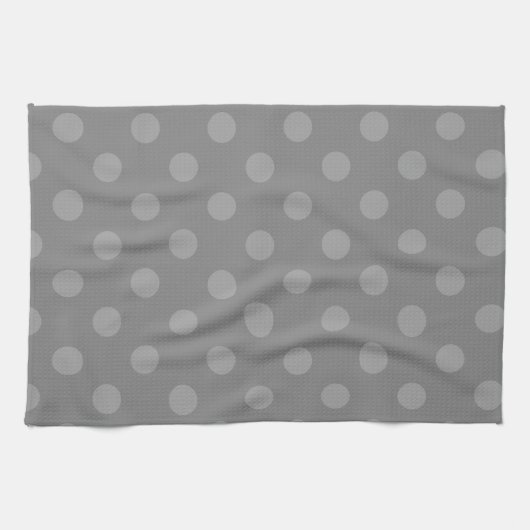 Polka Dots Large - Grey 4b Theedoek (Horizontaal)