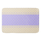 Polka dots, lavendel en geel stip badmat (Voorkant)