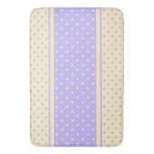 Polka dots, lavendel en geel stip badmat (Voorkant Verticaal)