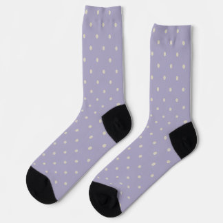 Polka Dots Lavender Cream Polka Pattern Sokken
