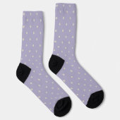 Polka Dots Lavender Cream Polka Pattern Sokken (Rechts)