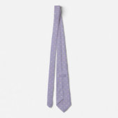 Polka Dots Lavender Cream Polka Pattern Stropdas (Achterkant)