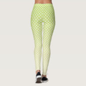 Polka Dots Lemon Green Gradient Leggings (Achterkant)