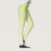 Polka Dots Lemon Green Gradient Leggings (Rechts)