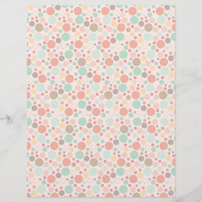 Polka Dots Letterhead gepatterd papier (Voorkant)
