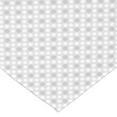 Polka dots lichtgrijs modieus korte tafelloper (Hoek)