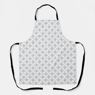Polka dots lichtgrijs modieus schort