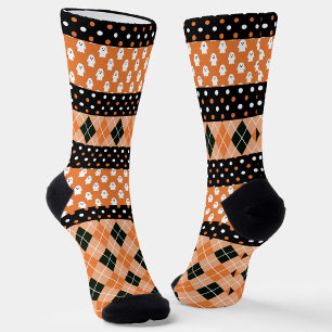 Polka Dots, Little Ghosts en Oranje Argyle Sokken