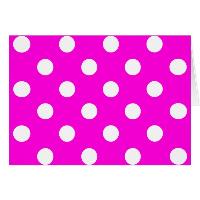 Polka dots magenta #FF00DC (Voorkant Horizontaal)