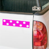 Polka dots magenta #FF00DC Bumpersticker (Op Truck)