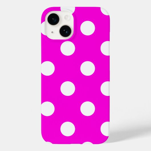 Polka dots magenta #FF00DC Case-Mate iPhone Case (Achterkant)