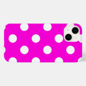 Polka dots magenta #FF00DC Case-Mate iPhone Case (Achterkant (horizontaal))