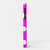 Polka dots magenta #FF00DC Hoesje-Mate iPhone Case (Achterkant/links)