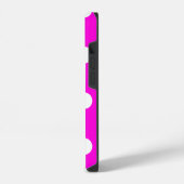 Polka dots magenta #FF00DC iPhone Hoesje (Linkerkant)
