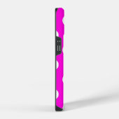 Polka dots magenta #FF00DC iPhone Hoesje (Rechterkant)