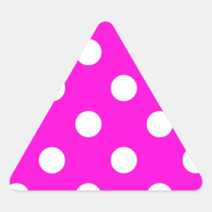 Polka dots magenta #FF00DC Sticker