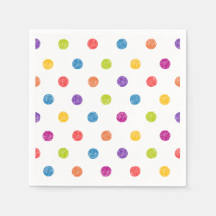 POLKA DOTS, MEERDERE KLEUREN SERVETTEN
