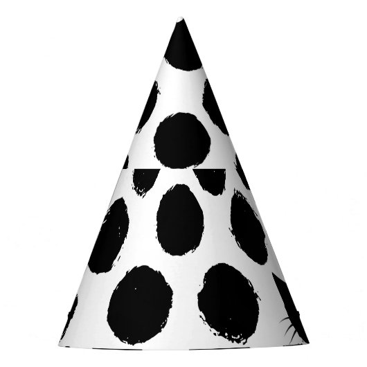 Polka Dots met Cat Faces: Speelse . Feesthoedjes (Voorkant)