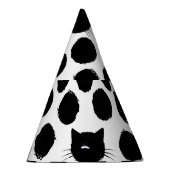 Polka Dots met Cat Faces: Speelse . Feesthoedjes (Rechts)