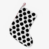 Polka Dots met Cat Faces: Speelse . Kleine Kerstsok (Voorkant (Hangend))