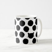 Polka Dots met Cat Faces: Speelse . Koffiemok (Voorkant rechts)