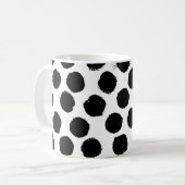 Polka Dots met Cat Faces: Speelse . Koffiemok (Voorkant links)
