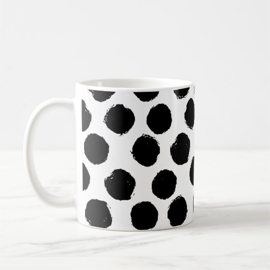Polka Dots met Cat Faces: Speelse . Koffiemok (Links)