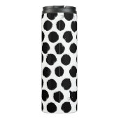 Polka Dots met Cat Faces: Speelse . Thermosbeker (Achterkant)