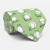 Polka dots met Kattendoedle Stropdas (Opgerold)