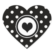 Polka Dots met zwart hart
