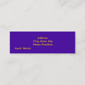 Polka Dots Mini Visitekaartje (Achterkant)