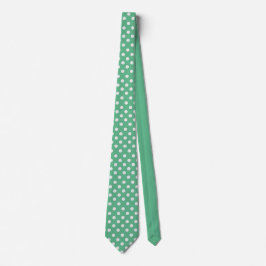 Polka dots mint green stropdas