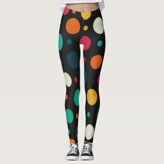 Polka Dots mooie Leggings (Voorkant)