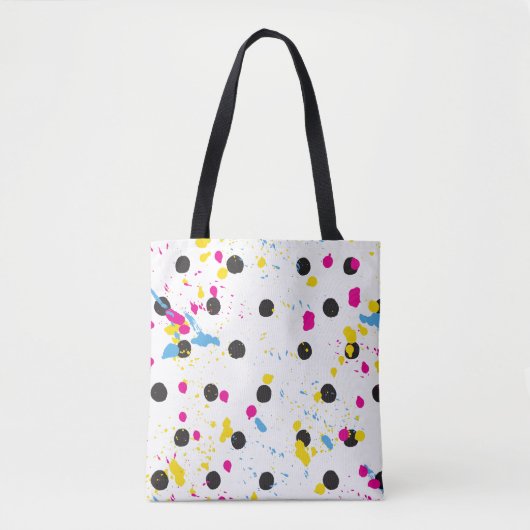 Polka dots multi kleur eenvoudige elegante tas Tas (Voorkant)