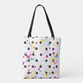 Polka dots multi kleur eenvoudige elegante tas Tas (Achterkant)