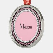 Polka dots n Stripes Monogram Ornament (Links)