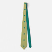 Polka Dots Olive Pine Green Retro Classic Stropdas (Voorkant)