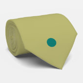 Polka Dots Olive Pine Green Retro Classic Stropdas (Opgerold)