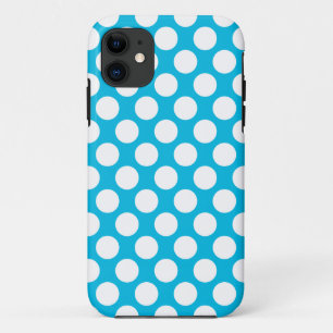 Polka Dots on Blue iPhone 11 Hoesje