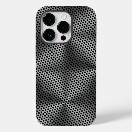 Polka Dots on Metal Bord 01x4 Black BG Case-Mate iPhone Case (Achterkant)