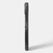 Polka Dots on Metal Bord 01x4 Black BG Case-Mate iPhone Case (Achterkant / Links)