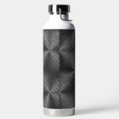 Polka Dots on Metal Bord 01x4 Black BG Waterfles (Links)