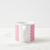 Polka Dots on Pink Pattern Espresso Kop (Achterkant)