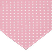 Polka Dots on Pink Tafelkleed (Gekanteld)