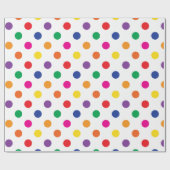 Polka Dots on White Cadeaupapier (Vlak)