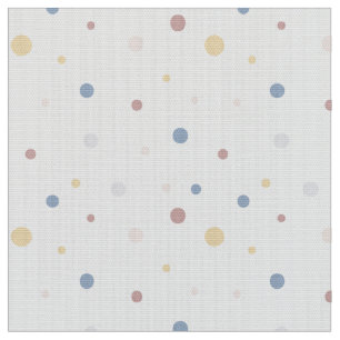Polka Dots on White Fabric, Yard Fat Quarter Stof