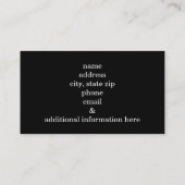 Polka Dots op maat Visitekaartje (Achterkant)