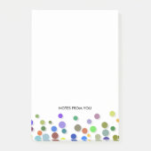 Polka Dots Packs Patroon Meerdere kleuren Abstract Post-it® Notes (Voorkant)